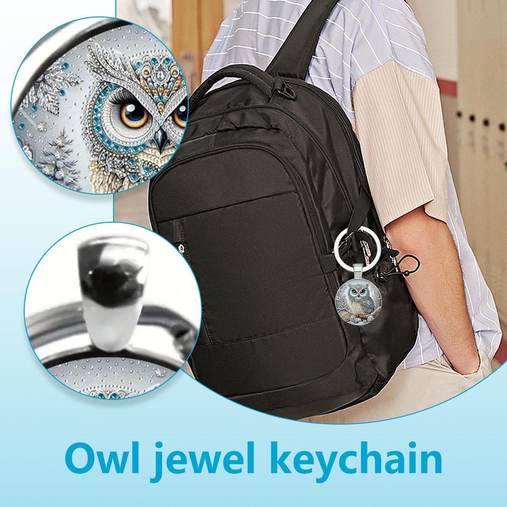 Owl Keychain For Purse Owl Purse Key Decoration For Women Stylish Wallet Jewelry Holder Key Ring Backpack Pendants For Bag