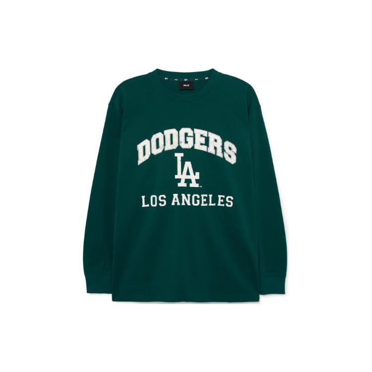 MLB T Shirts Unisex Green Crew Neck Moderate 3ATSV0134-07GND XS