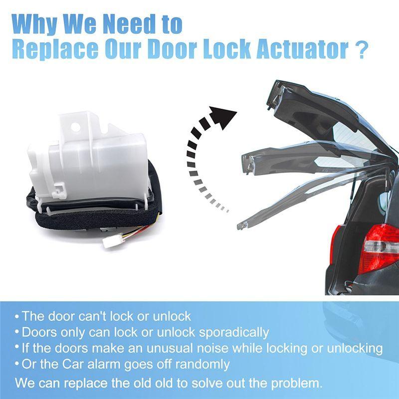 A03E-1 Piece Rear Tailgate Door Lock Actuator As Shown Car Accessories For Toyota Sequoia 2008- 5.7L 69110-0C030