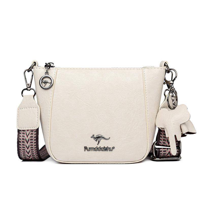 

New Minimalist and Stylish Large Capacity Shoulder Crossbody Bag, Water Bucket Bag, Mini білий