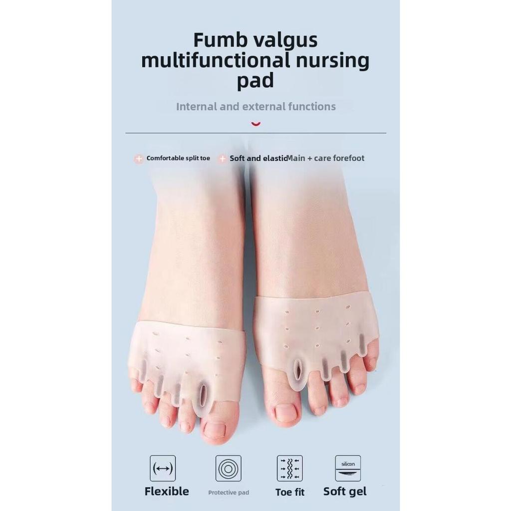2 stuks Teenspreider Gemaakt van Silicagel met Hallux Valgus Brace-Comfortabel Voetuitlijningshulpmiddel Om het Effect van Fittnesstraining te Verbeteren