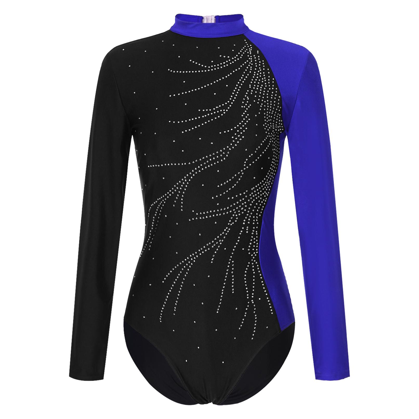 

Жінки з довгим рукавом, гімнастика, балет, танцювальне трико, боді, фігурне катання, танцювальний комбінезон S