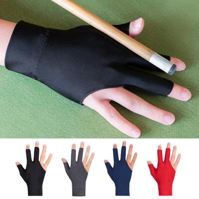 1 Stück 3-Finger Billardhandschuh Rutschfest Schweißabsorbierend Atmungsaktiv Herren Damen Rechte Hand