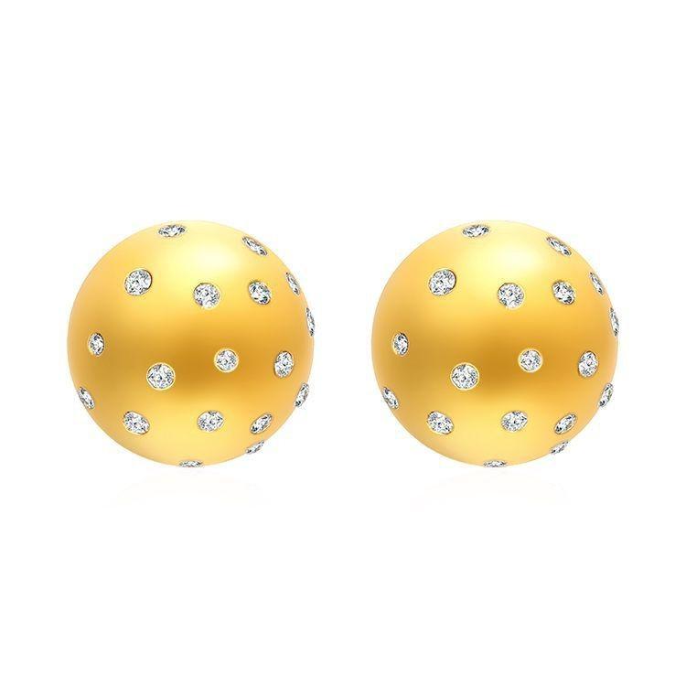 Direct supply geometric stainless steel earrings, women's trend high-end retro earrings, versatile plated 18K earrings