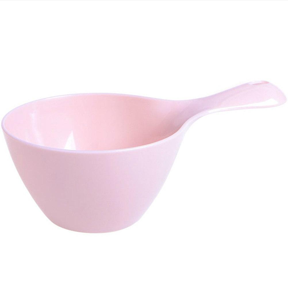 

1Pcs Wide Handle Plastic Water Ladle Thickened Water Dipper Multipurpose for Home Kitchen Bathing Flower Watering Pink розовый
