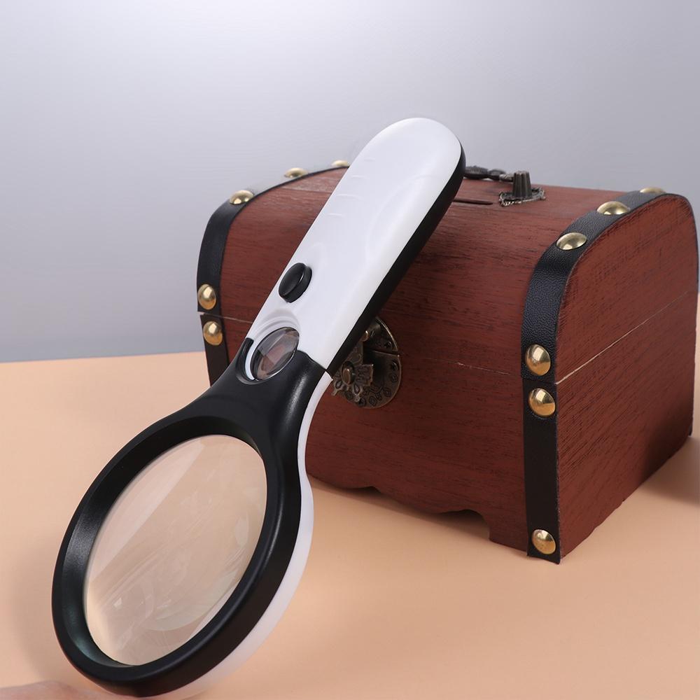 

Loupe Magnifying Glass LED Light Handheld Magnifier Mini Jewelry