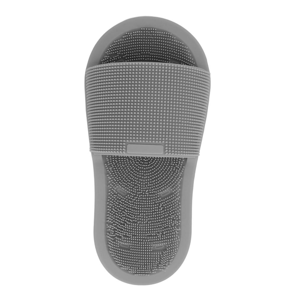 1 Piece Shower Foot Scrubber Soft Silicone Non Slip Suction Cups Foot Cleaner Slipper Without Bending