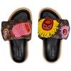 Yayoi Kusama X LOUIS VUITTON Stylish Sandal Women's Brown Yellow 1ABD8Q
