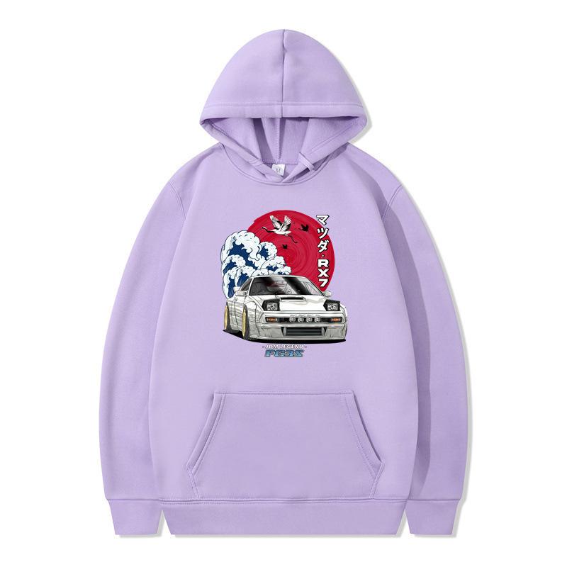 Unabhängige Station Herbst und Winter Neues Auto Lockeres Oberteil Mode Lässiger Kapuzenpullover Herren- und Damenbekleidung