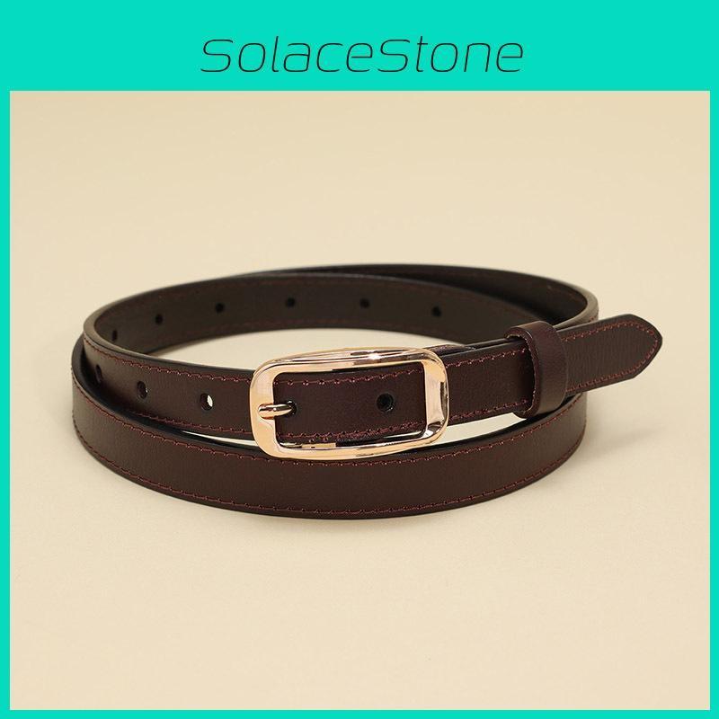 Cowhide Leather Elegant Ladies Fashion Belt With Alloy Pin Closure For Work