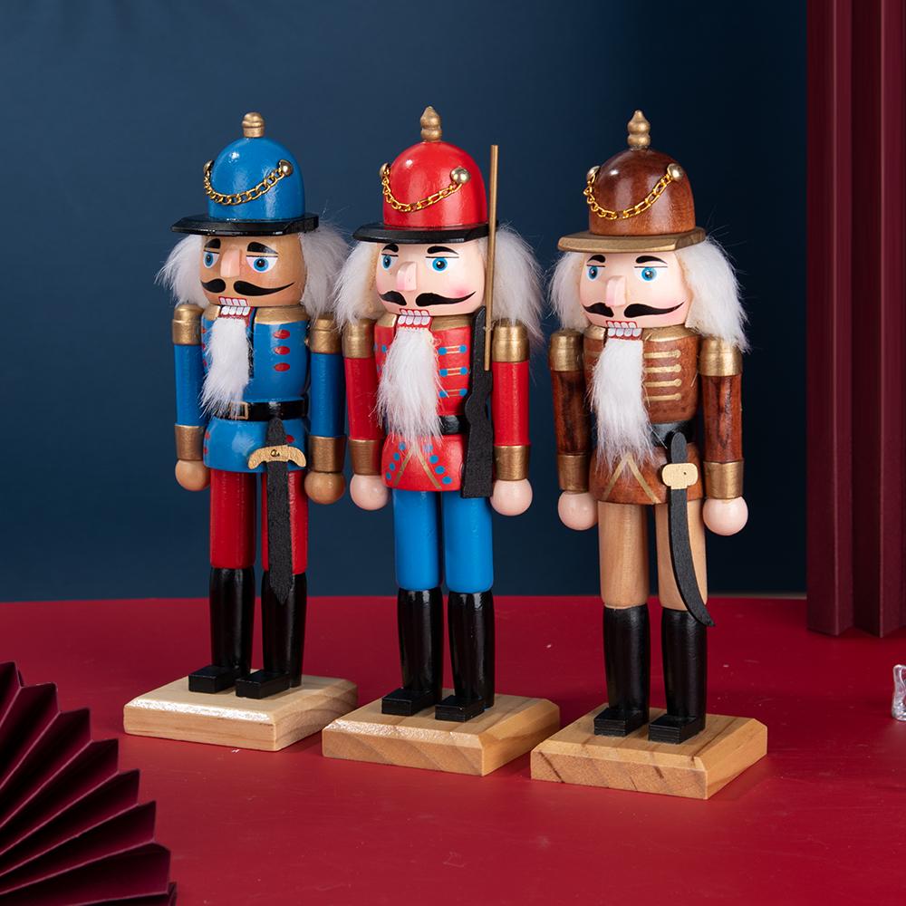 Vintage Cavalry-style Wooden Nutcracker