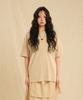 Lekyulli Grandma Cartoon T-Shirts Beige