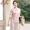 Elegant Mid-Aged Women's New Chinese Style Short Sleeve Collection
