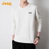 JEEP Men's V-Neck Casual Knit Sweater