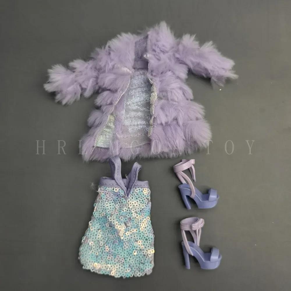 Original Multi Style Rainbow Middle School 28cm Doll Clothes and Shoes Set Fashion Dressing Girls' Holiday Gift Toys