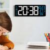Large LED Wall Clock 16 2 Inch with Remote Control Auto Brightness Dimmer Memory Backup and Countdown Timer for Home or Office