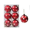 6Pcs Durable Plastic Christmas Ball Set 10 Colors 6cm Xmas Ornament Ball Suspensable Christmas Tree Balls Home