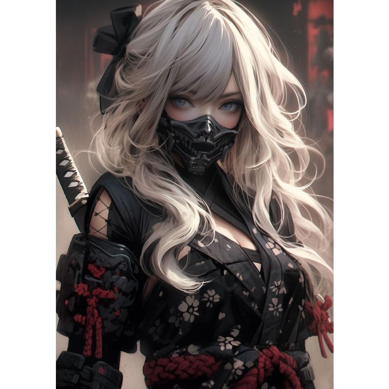 

Современный киберпанк аниме сексуальная крутая лиса маска девушка постеры и принты холст печать настенное искусство картина для гостиной домашний декор 21cm×30cm NoFrame