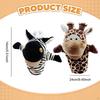 2 Pieces Animal Hand Puppet Plush Soft Toy Educational Stuffed Storytelling Puppets for Game
