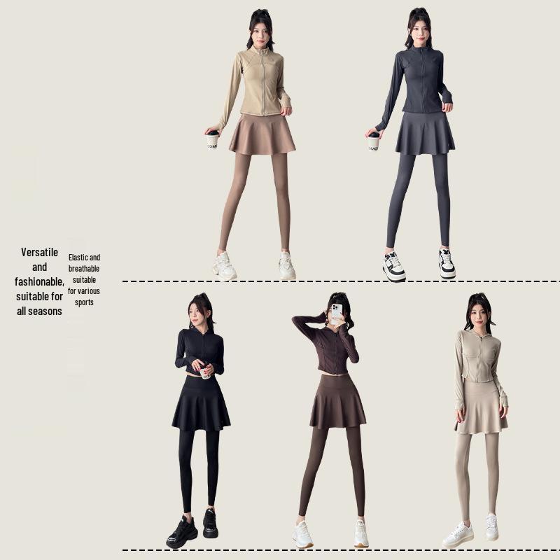 Women's Quick-Dry Yoga & Running Culottes: Spring/Autumn, Anti-Exposure, High-End Casual Sportswear