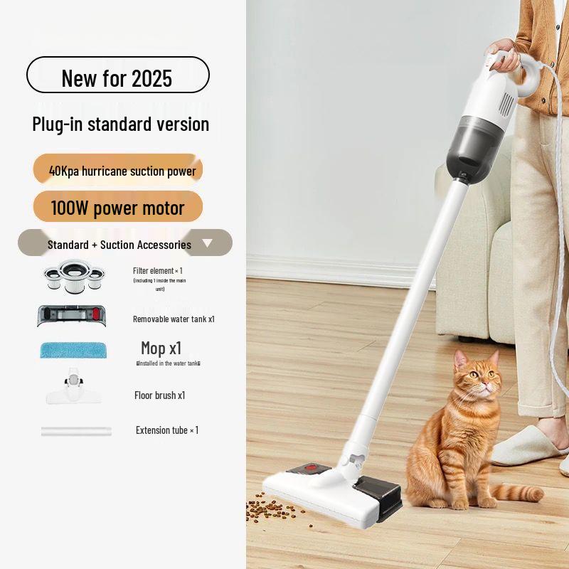 German Wireless High-Suction Vacuum & Floor Washer: Sweeps, Mops, Handheld Dust & Hair Removal