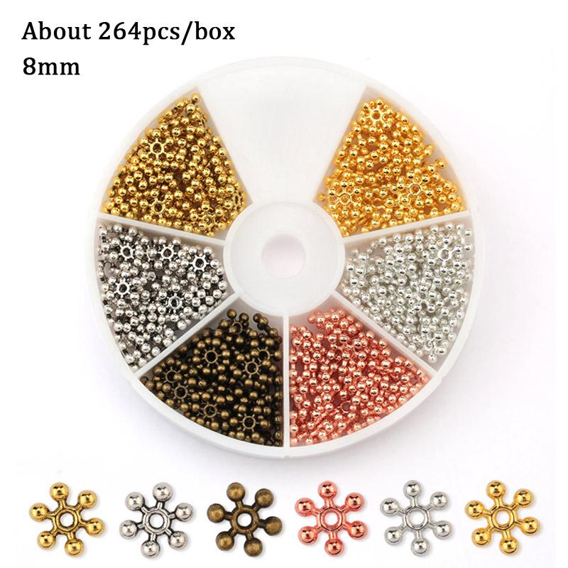 Jewelry Findings Set open jump rings Loose spacer beads Earring hooks Rubber Earring Backs for Jewelry Making DIY handicraft