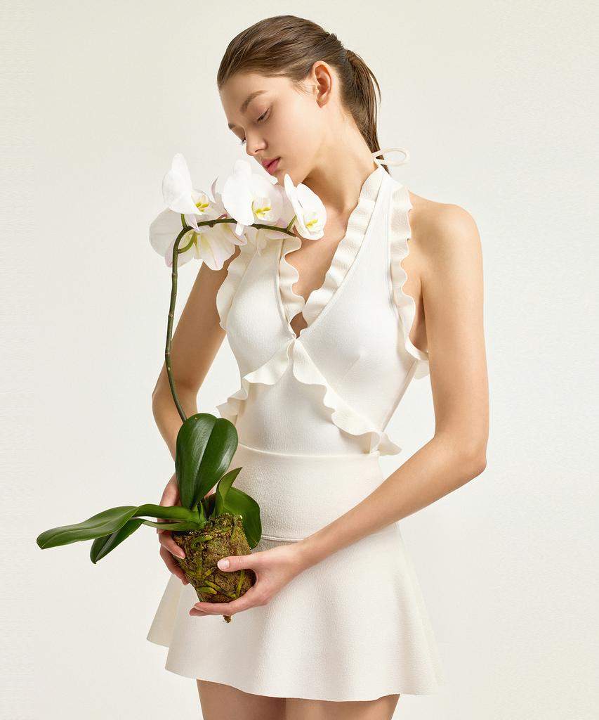 Ageunel Love Hawaii Skirt_Cream