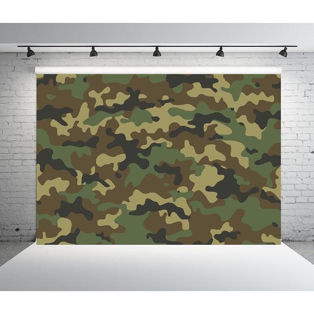 BELECO 7x5ft Fabric Abstract Camouflage Texture Backdrop Army Soldier Military Background Welcome Soldier Theme Party Decorations Kids Adults