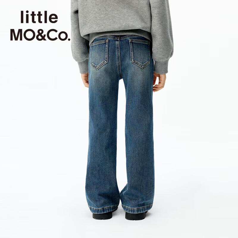 Little MO&Co. Girls' Distressed Flare Stretch Jeans