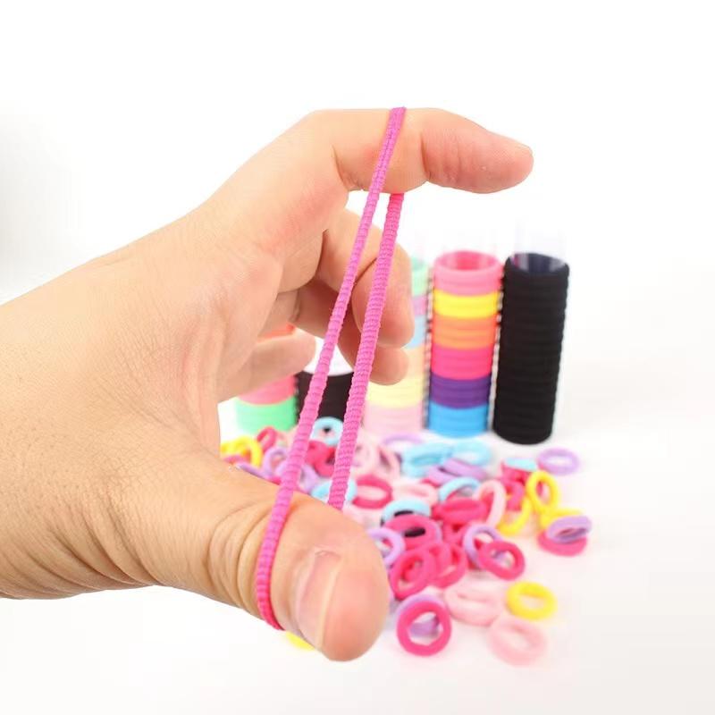 48Pcs/Set Women Elastic Hair Bands Kids Ponytail Holder Hair Accessories