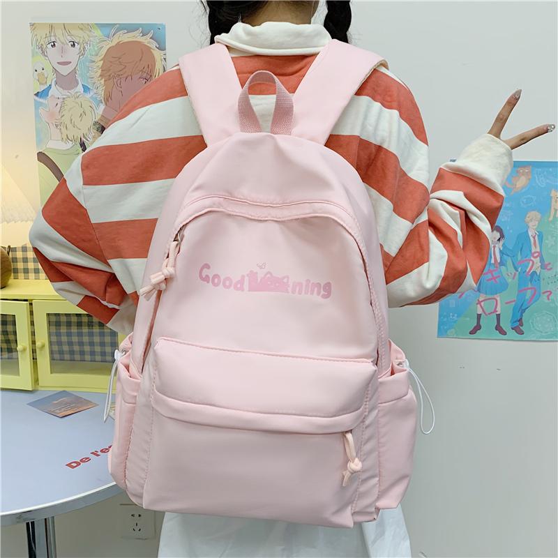 Junior School Sstudent Schoolbag Women Campus Backpack Print Large Capacity Backpack