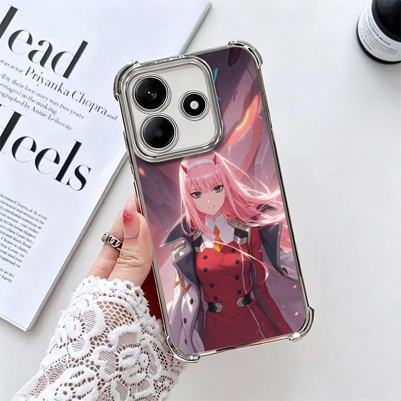 

Дорогая Зеро Ту 02 Аниме Покрытие Чехол для Телефона Для Xiaomi Redmi Note 14 15 Pro Plus 13 12 11 11S 11T 10 9S 9 5G Защита от Падения Подушка Безопасности Redmi Note 15 4G