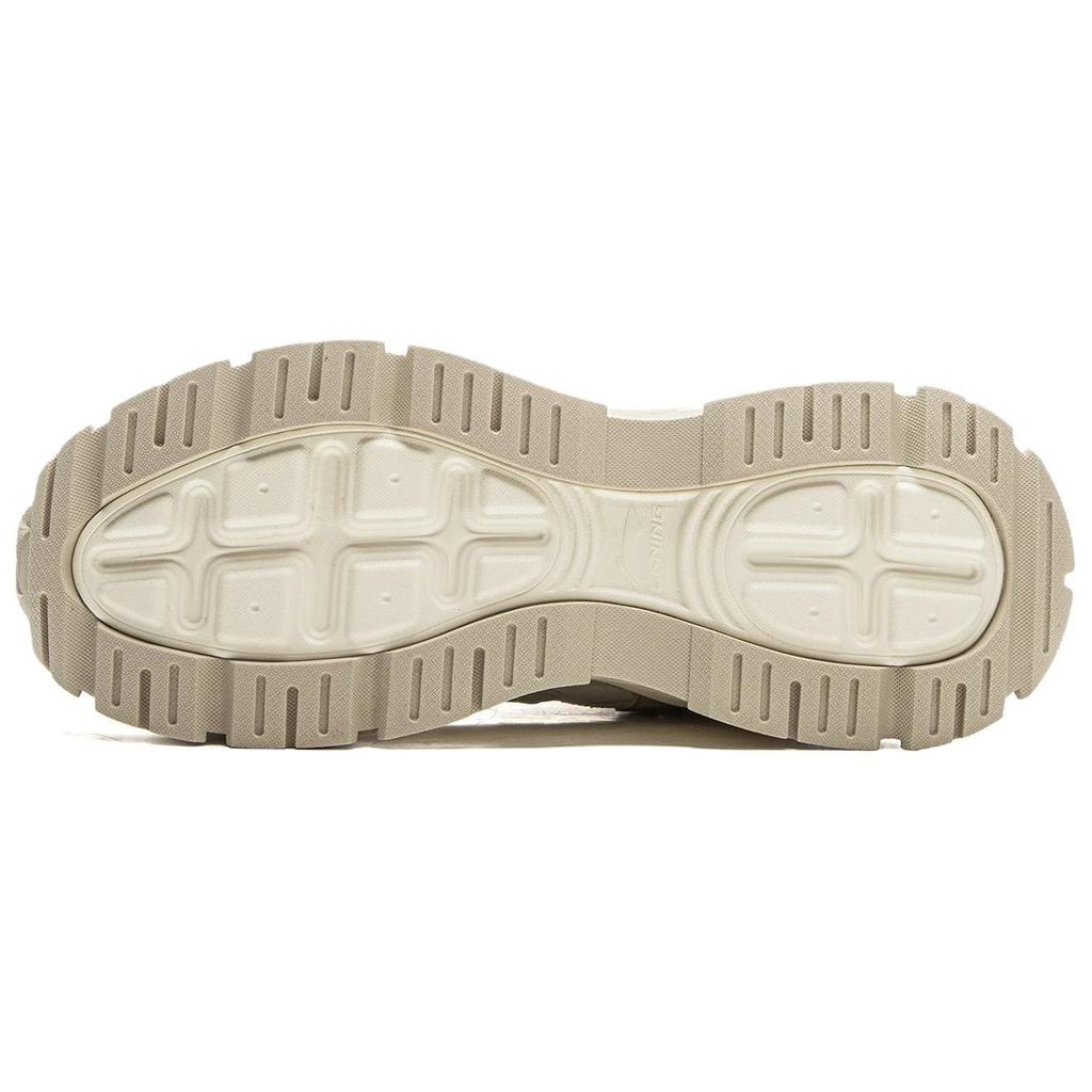 Li Ning Starry WNTR Simple Comfortable Durable Warm Mid-Top Lifestyle Casual Shoes Women Casual Shoes Light-Brown AGCV392-5