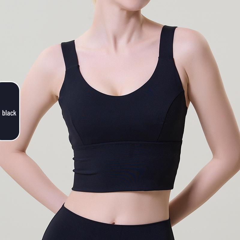 

Спортивный бюстгальтер с высокой степенью поддержки и стильным дизайном, дарящий ощущение «обнажённости» M