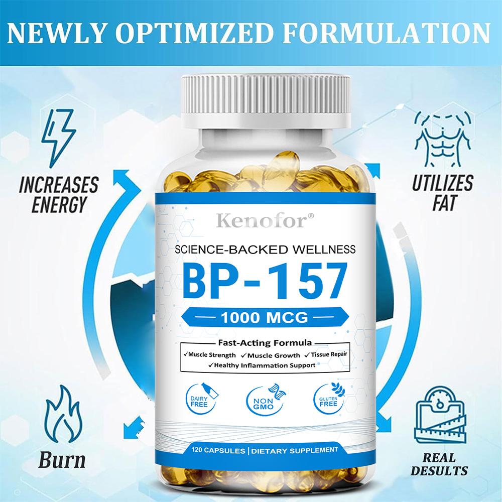 BP‑157 Blend 1000 MCG Kapszula, Aminosav Komplex Étrend-kiegészítő, 120 Kapszula 60 Napos Adag