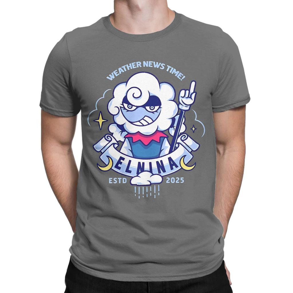 Elnina Deltarune Cotton TShirt For Men Summer Vintage TShirts O Neck Harajuku Tee Shirt Plus Size Hot Sale Clothes