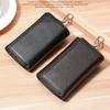 Porte-clés Portefeuille en Cuir Véritable Unisexe - Organisateur de Clés de Voiture/Maison avec Emplacements pour Cartes, Petit Sac Porte-clés (Cadeau prêt