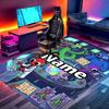 Custom Name Personalized Game Rainbow Friends Print Carpet, Versatile Home Decor Rug, for Playroom, Apartment, Balcony, Entryway, Hallway Gift