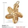 Stainless Steel Turtle Starfish Marine Life Pendant Plated Jewelry Accessories Diy Pendant Necklace