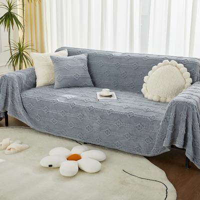 New Autumn Winter Solid Color Plush Sofa Towel Cloth Sofa Blanket Full Cover Universal Couch Towel Dust Proof Sofa Cushion Cover