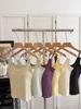 Korean Style Sexy Solid Color Padded Camisole with Double Shoulder Straps for Women - Comfortable One-Piece Inner Wear.