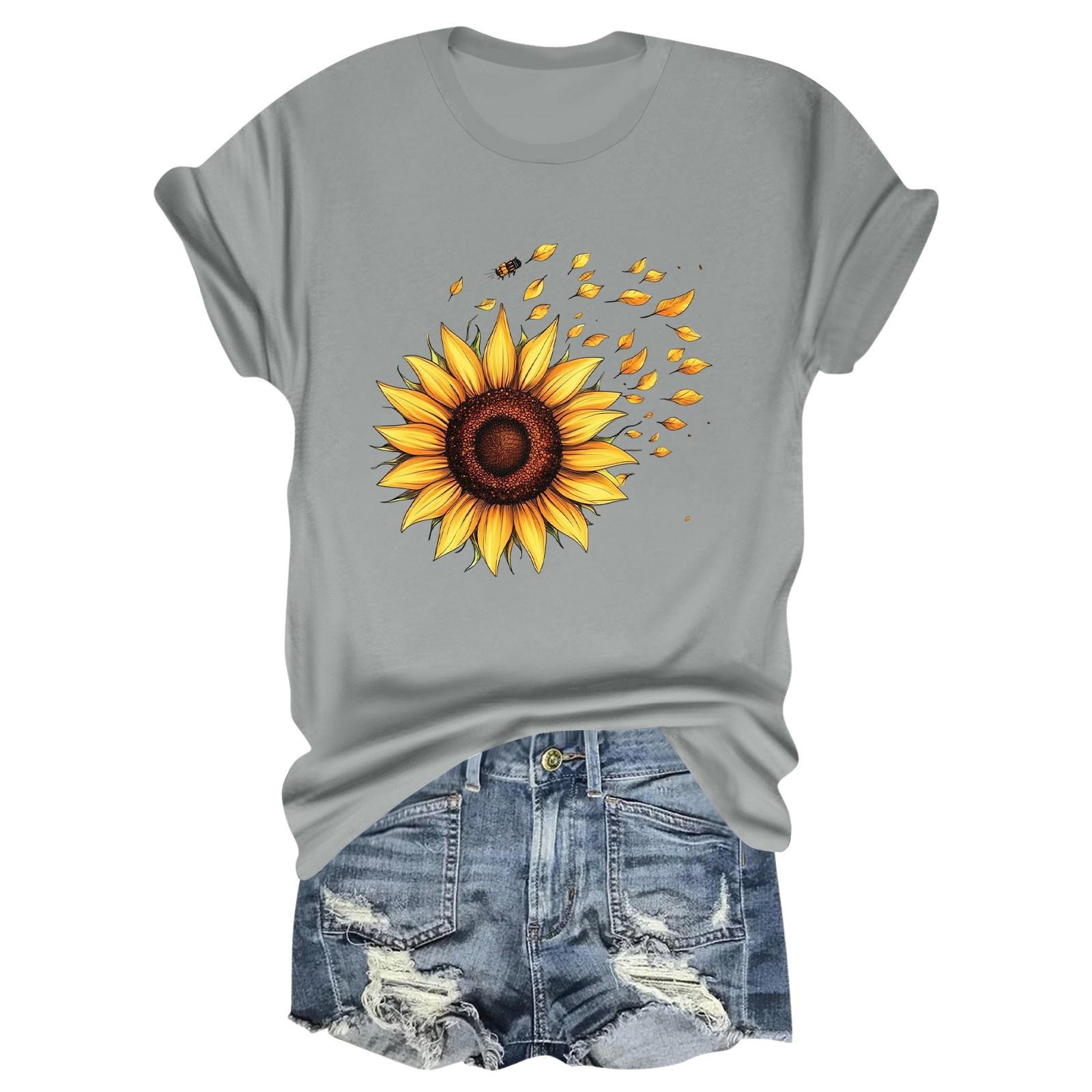 Child Casual Daily Round Neck Printed Short Sleeved T-shirt Letter Top 160