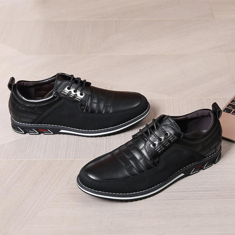 

2025 обувь для скейтборда мужская новая обувь лето трендовая мужская обувь повседневная одинарная обувь большой размер британский стиль на шнуровке 38