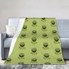 Cute Kermit The Frog  Blankets Flannel  Soft Throw Blankets for Car Sofa Couch Bedspread