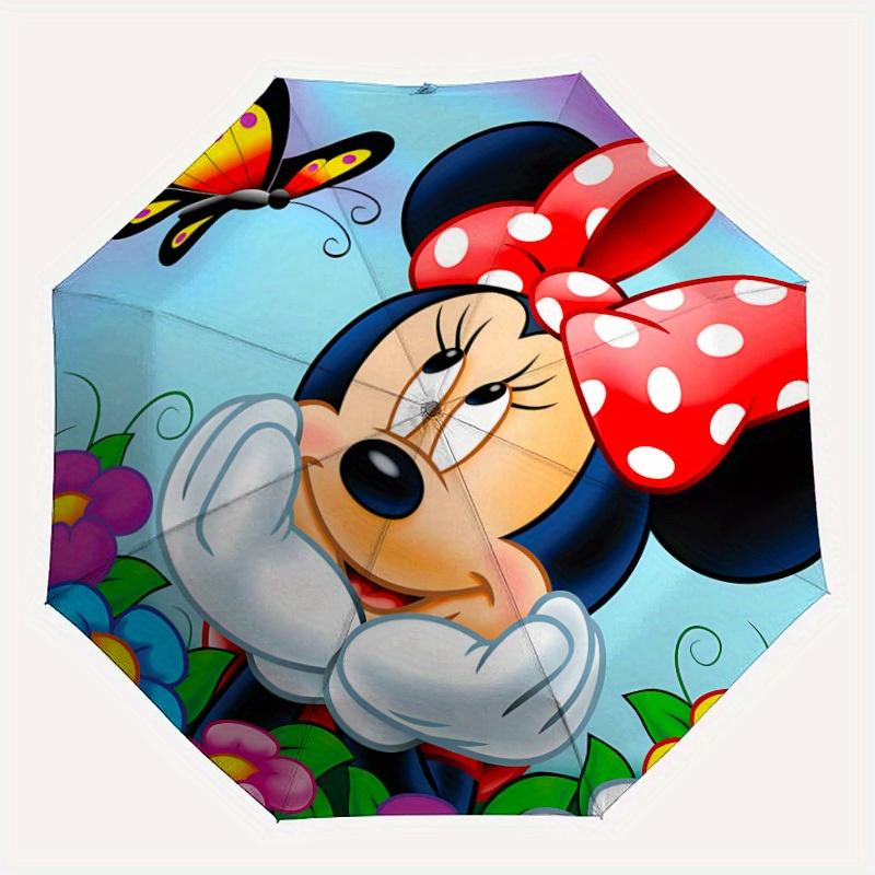 

1pc Minnie Mouse Automatic Umbrella Durable Iron Frame & Plastic Handle,Gift for Men & Women, Sturdy Construction yy250821051