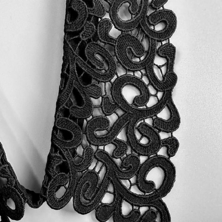 Breathable False Collar Accessory Openwork Pattern Pointed Collar for Women Sweater All Matching Neck Decoration