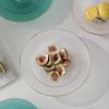 Zhinianhua European Glass Footed Fruit Bowl Set (2-Piece)