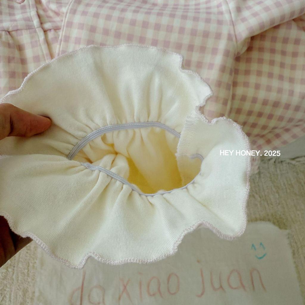 Hey Darling Small Curls Princess Girls' Korean Single-Breasted Pajama Set - Spring/Autumn