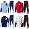 Ajax Football Training Suit Half Zip Long Sleeve Tracksuit Adult Kids Winter