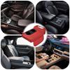 Car Center Console Cushion Pad Car Armrest Heightening Pad With Tissue Box 2 Cup Holder For Women Driver Automotive Interior